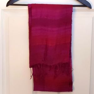 Burgundy Stripes Fashion Scarf